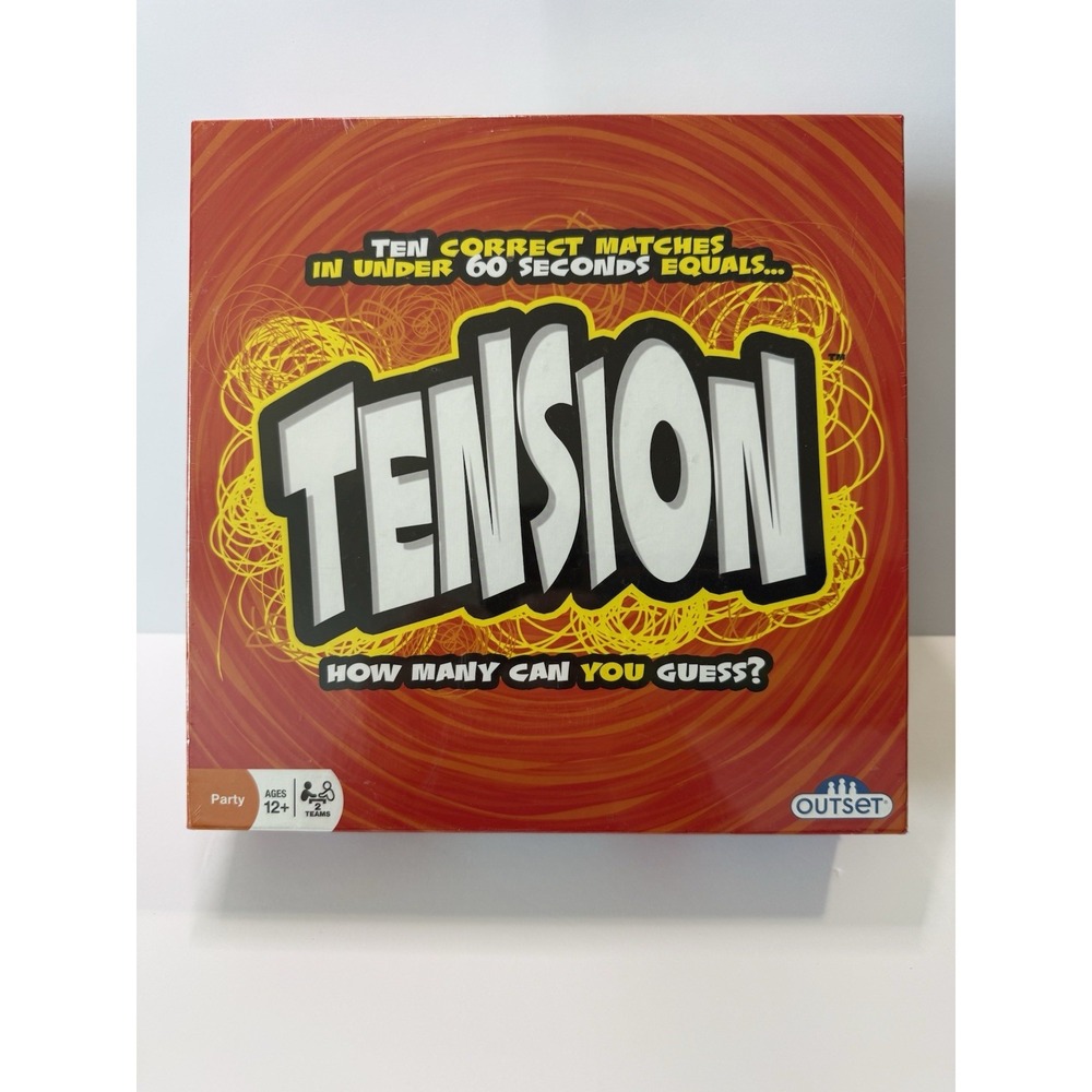 Outset Media Tension Board Game Party Trivia Race Ages 12+ New Sealed